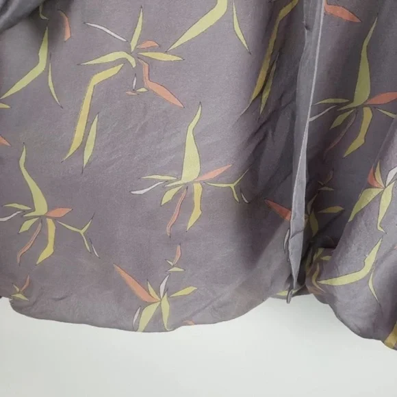 Anthropologie Partimi 100% silk bubble hem dress womens 0 lavender grey party - Picture 7 of 7